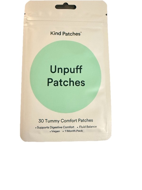 Kind Patches Unpuff Patches (30 Ct) Tummy Digestive Comfort Fluid Balance Vegan