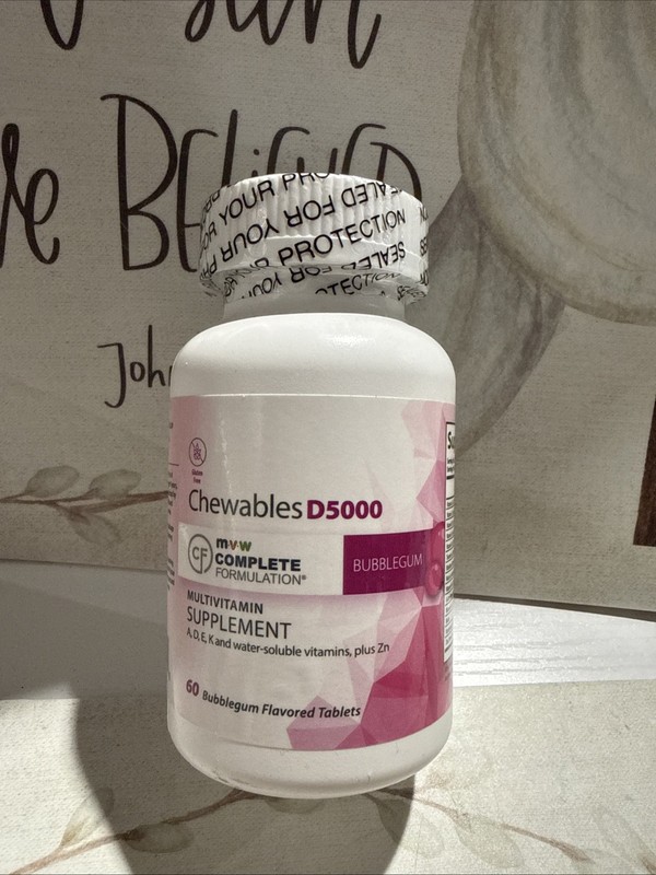 MVW NUTRITIONAL MULTIVITAMIN BUBBLE GUM CHEWABLE TAB 60CT Exp 09/27