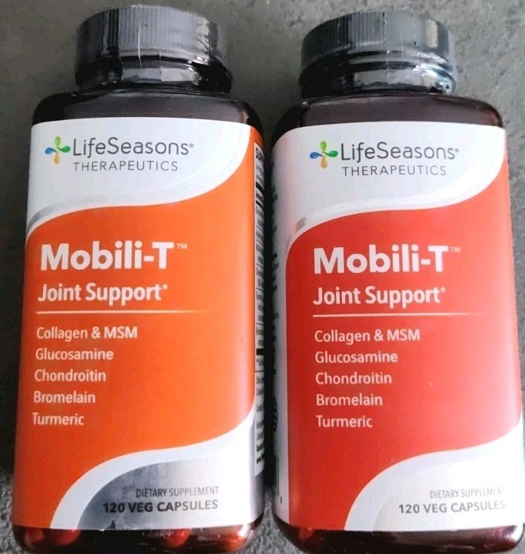 🏋Lot Of 2🌈 Life Seasons Mobili-T Joint Support 120 Capsules Exp 11/2028 🚚📦