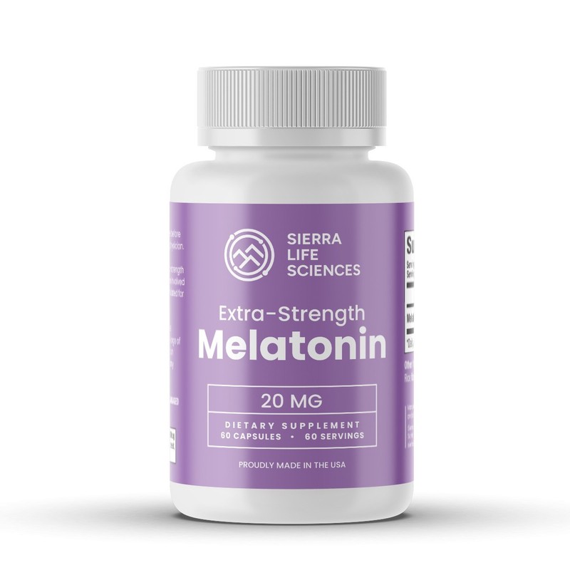 Sierra Life Sciences 20mg Melatonin, Extra Strength Sleep Support