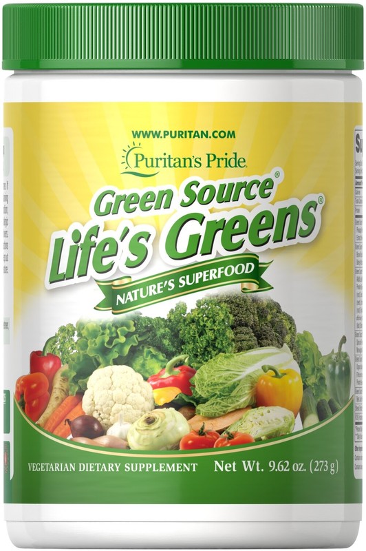 Puritan’s Pride Green Source Life’s Greens Concentrated Superfood Formula -9.62
