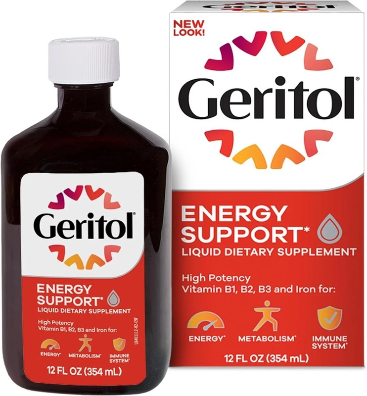 Geritol Liquid B-Vitamins & Iron Supplement 6×12 Oz (354ml) Fast Ship 6 pack
