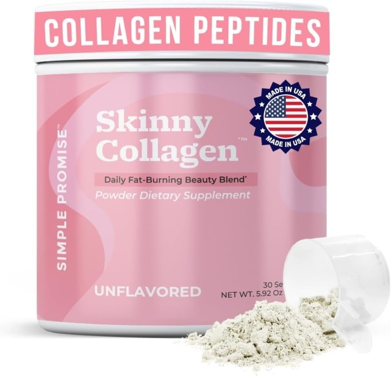 Skinny Collagen Weight Loss Supplement Unflavored – Hydrolyzed Multi-Collagen…