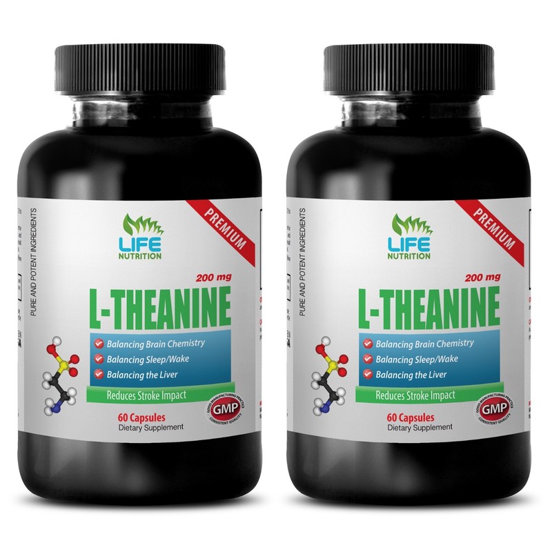 green tea amino acid - PREMIUM L-THEANINE 200mg 2B - lower heart rate healthily