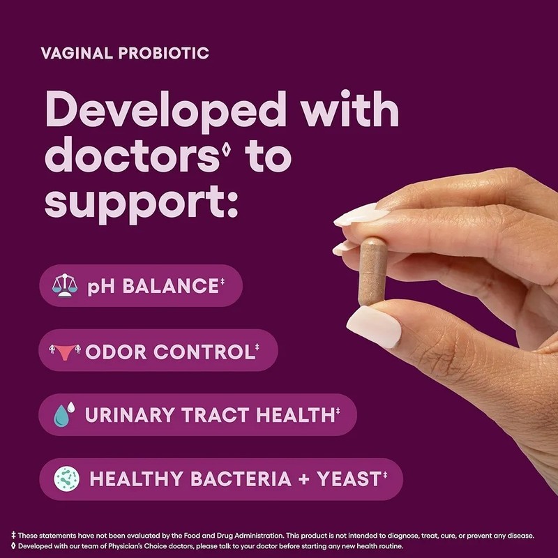 Physician's Choice Vaginal Probiotic for Women pH Balance Odor Support 30 Caps gallery