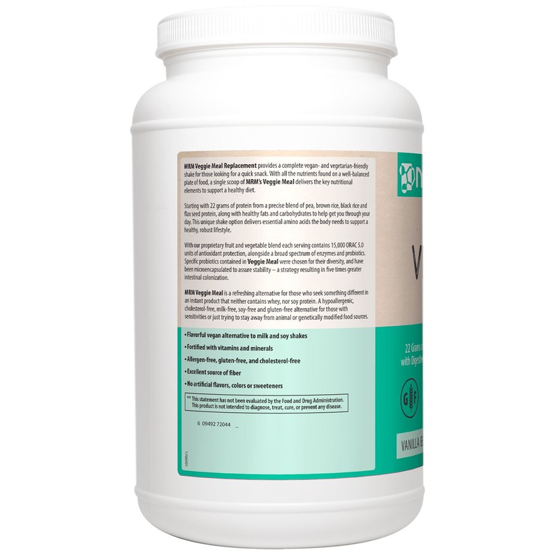 MRM Smooth Veggie Meal Replacement Vanilla Bean 3 lbs 1 361 g Allergen-Free, gallery