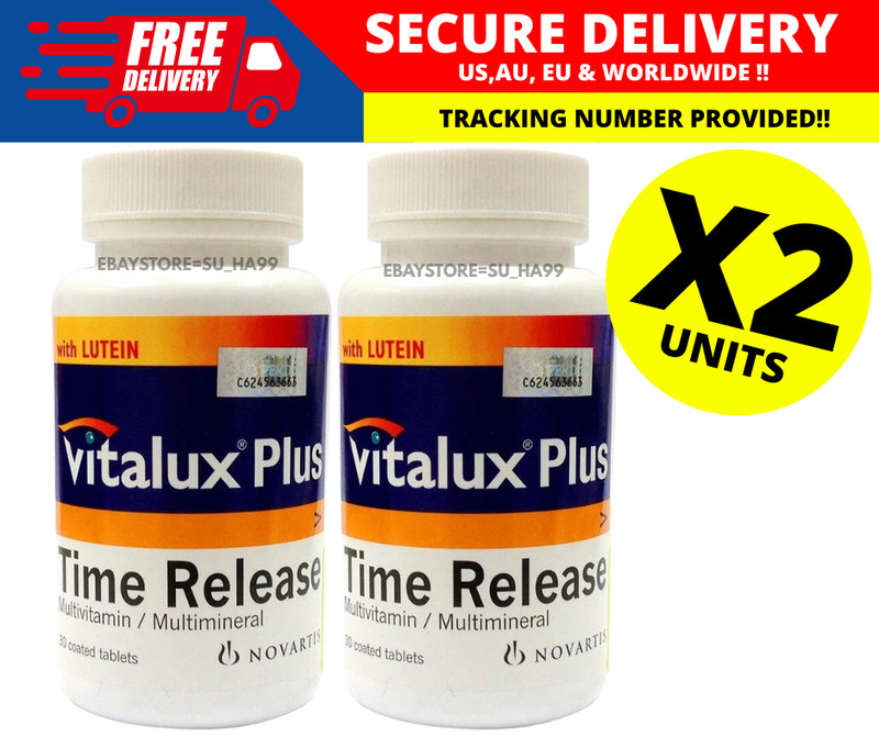 NEW! VITALUX Plus Time Release Multivitamin & Multimineral 30’s ( X 2 )