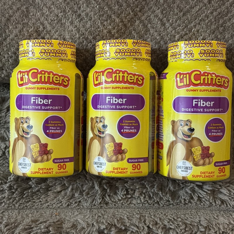 Lot Of 3 – Lil’ Critters Fiber Vitamins Dietary Supplement 90 Gummies – 03/27