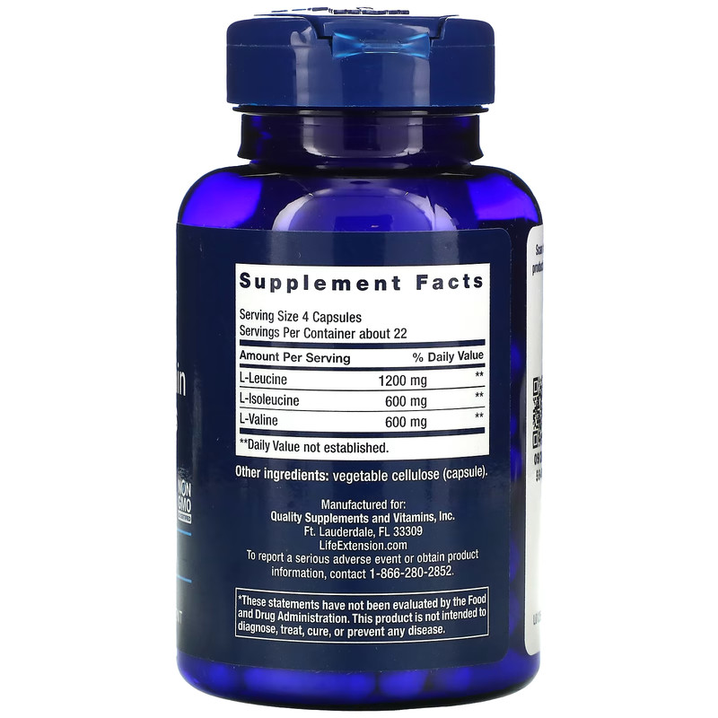 Life Extension, Branched Chain Amino Acids, 90 capsules gallery