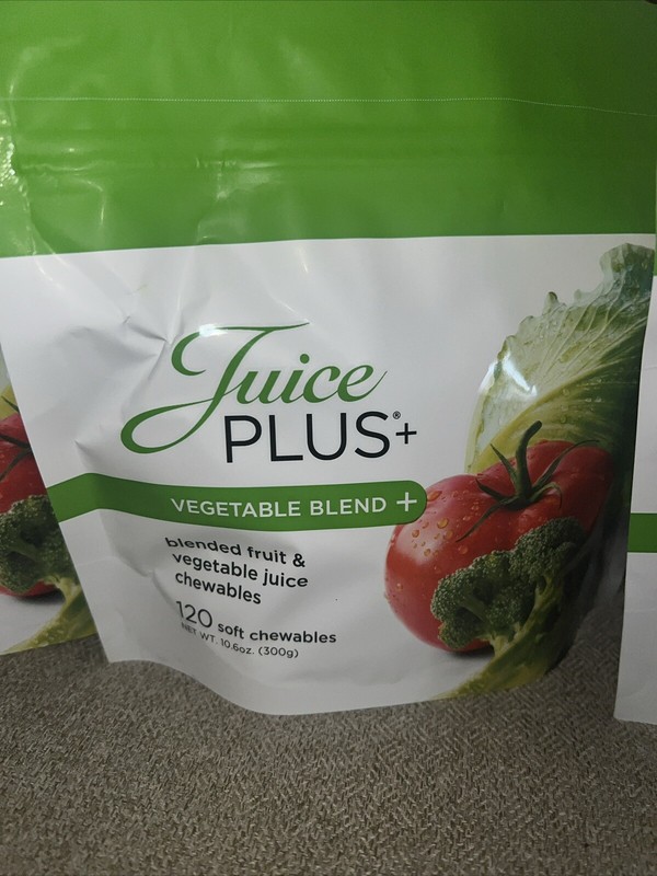 Juice Plus 120 Soft Chewables Gummies Vegetable Blend New Best By 10/2024