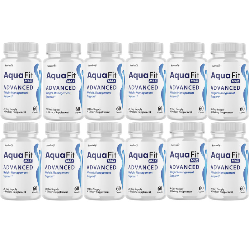 AquaFit Max Weight Support Management, (12 Pack) Official Fat Loss Formula