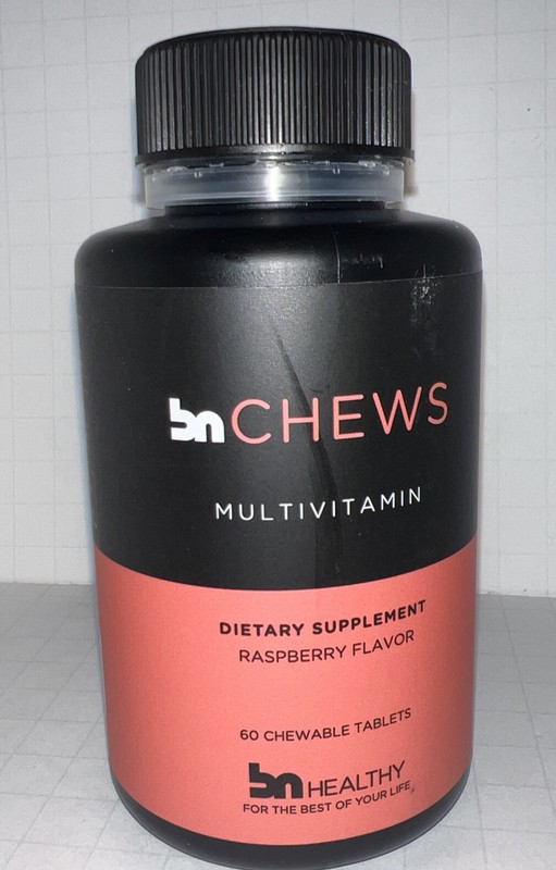 BN Chews Raspberry (with Iron) - Chewable Bariatric Multivitamins - 60 Tablets