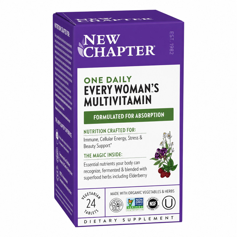 New Chapter Daily Every Women's Multivitamin 24 Tabs + Free Eye Wipe - Exp 3/27 gallery