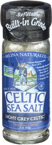 Celtic Sea Salt Light Grey Grinder 3 Oz (Pack of 6)