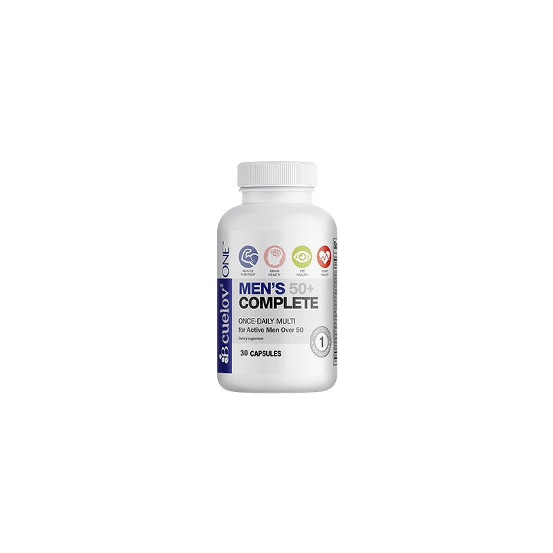 Men’s 50+ Complete Multivitamin – 30to120 Capsules, Supports Heart, Brain Health