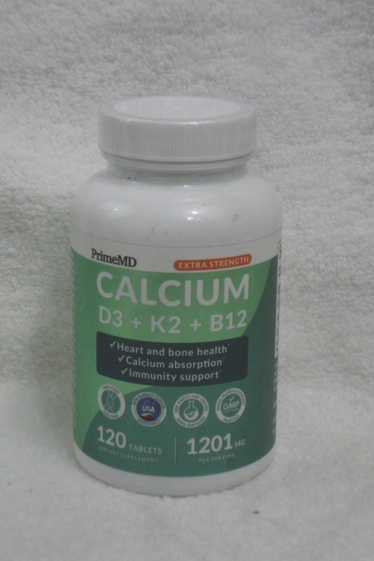 PrimeMD 4-in-1 Calcium Supplement for Women & Men – Calcium 1200mg & 3 Vitamins