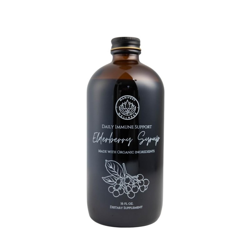 Manifest Wellness Elderberry Syrup-Made with Organic Ingredients, No Refined …