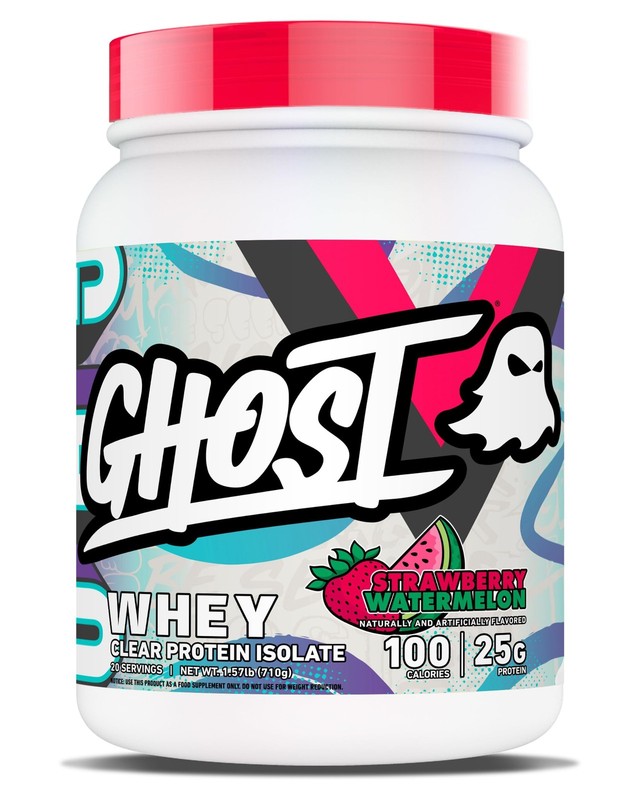 GHOST Clear Whey Isolate Protein Powder, Strawberry Watermelon – 1.57 LB Tub,…