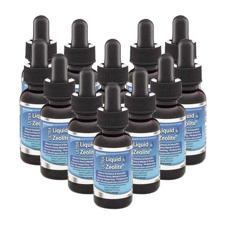 12 FOR $132 Ultra LIQUID ZEOLITE enhanced with DHQ HUMIC ACID FULVIC exp(2027