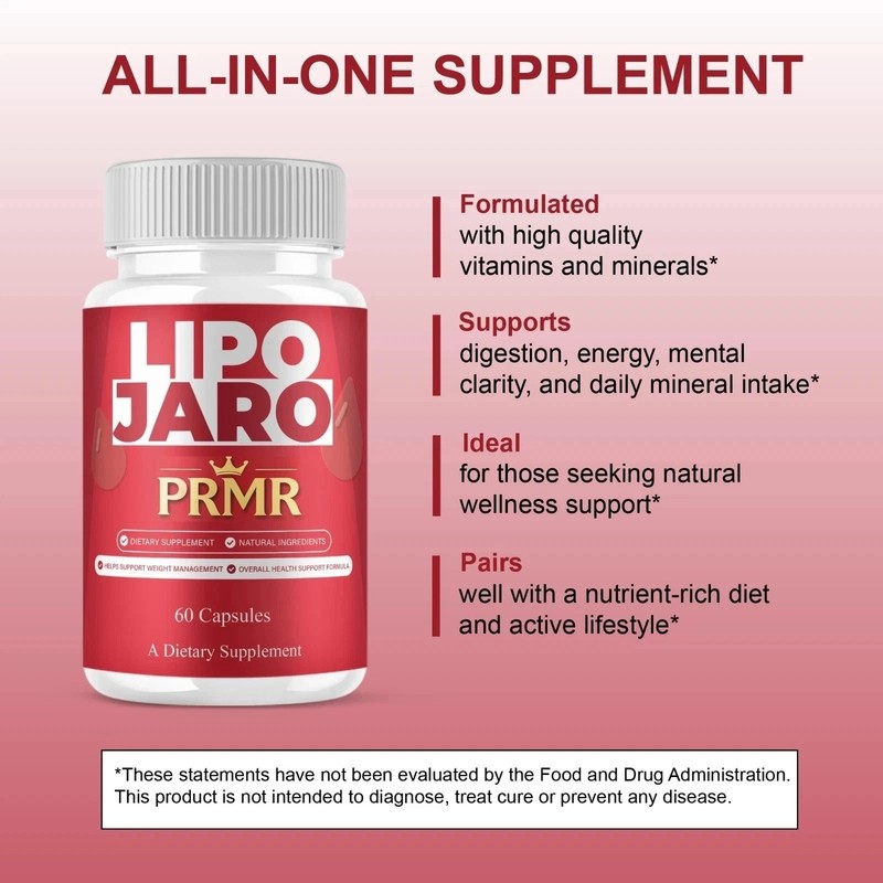 (3 Pack) LipoJaro Advanced Capsules, Lipo Jaro Health Management (180 Capsules) gallery