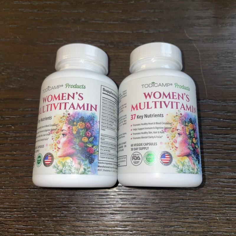 2 NEW Women’s Multivitamin by Todicamp-Women’s Health Multivitamin Complex 05/27