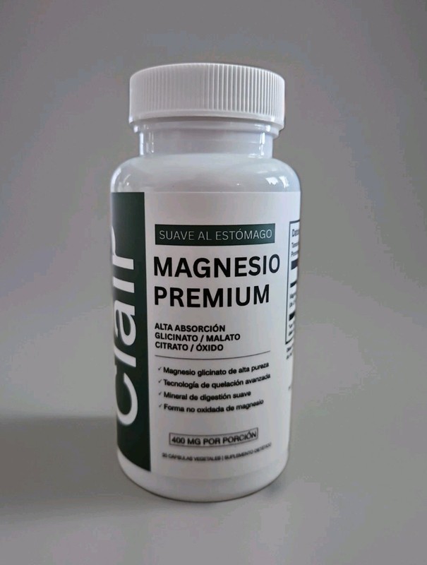 Clair Magnesium Premium Capsules 400mg 30 Count High Absorption Supplement