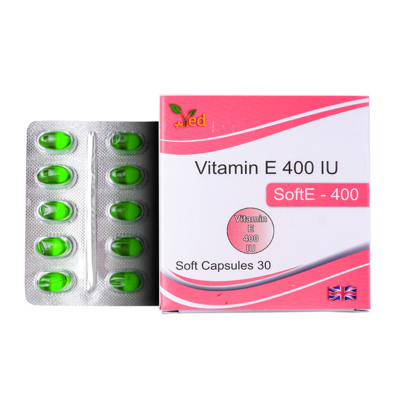 VED Vitamin E 400 IU, 30 Soft Capsules, 30 Days Supply gallery