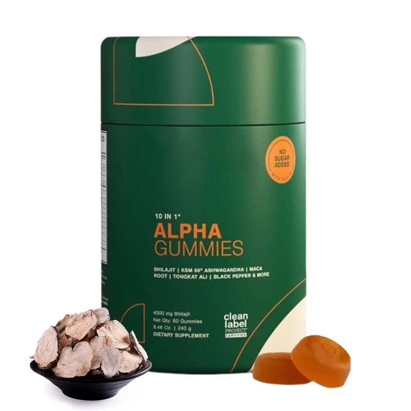 Root Labs 10-in-1 Gummies 4000mgPure Shilajit with KSM-66 Ashwagandha | 60 Count gallery