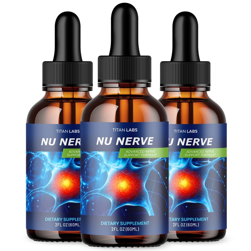 (3 Pack) Nu Nerve Drops Advanced Nerve Health Support Vitamin NuNerve 90 Serving