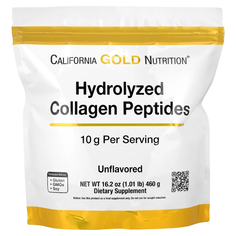California Gold Nutrition, Hydrolyzed Collagen Peptides Type I & III, Unflavored