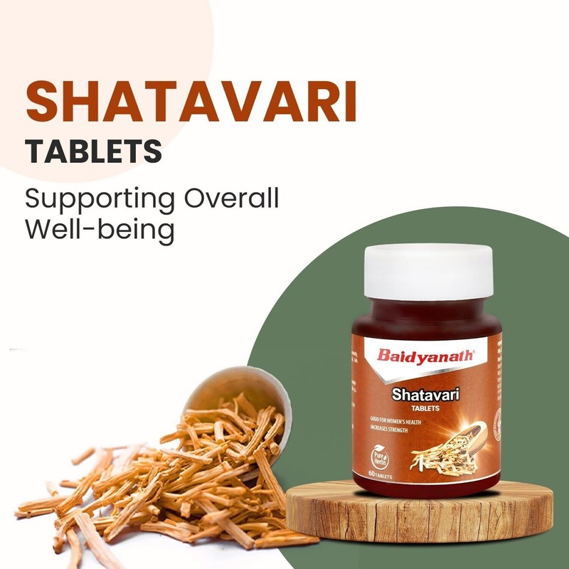 Baidyanath Shatavari Tablets 60 Hormonal Balance and Wellness Support for Women gallery