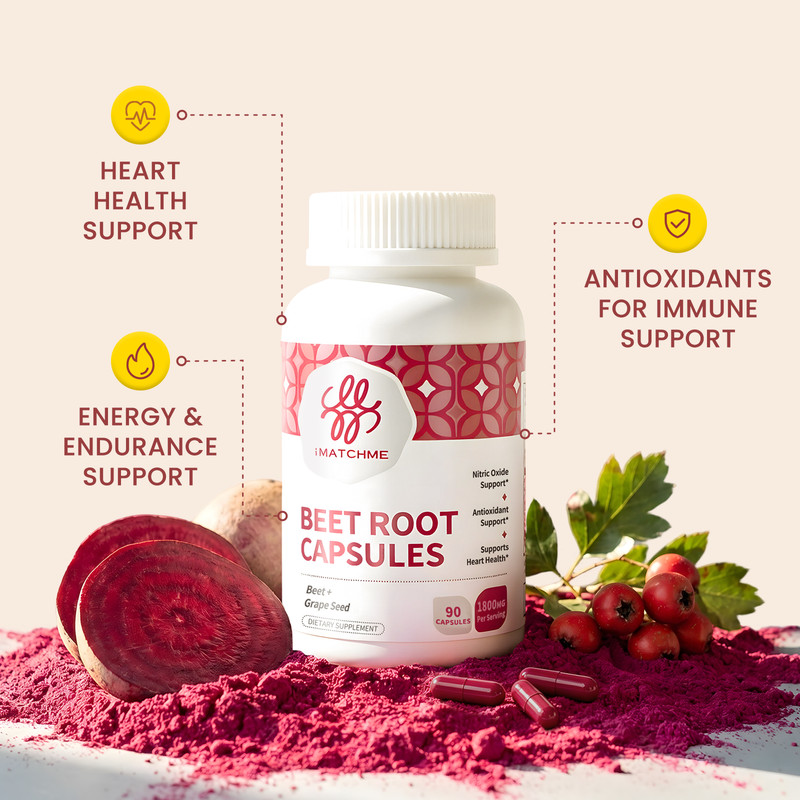 1-5x Beet Root 1800 mg Strength 20:1 Extract, Nitric Oxide Support 90 Capsules gallery