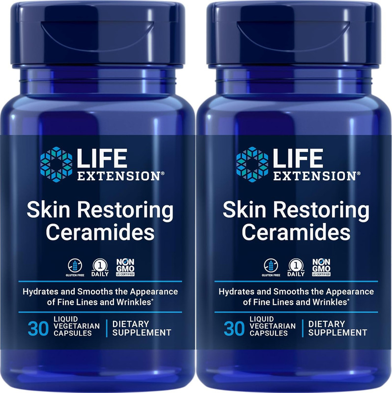 Skin Restoring Ceramides, 30 Liquid Vegetarian Capsules (Pack of 2) gallery