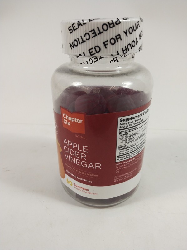 Apple Cider Vinegar, Apple, 60 Gummies. NEW SEALED 216 gallery