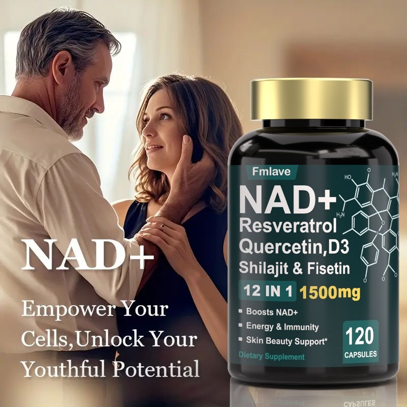 NAD+ 1500mg Supplement for Cellular Energy Support Men & Women, NR & Resveratrol gallery