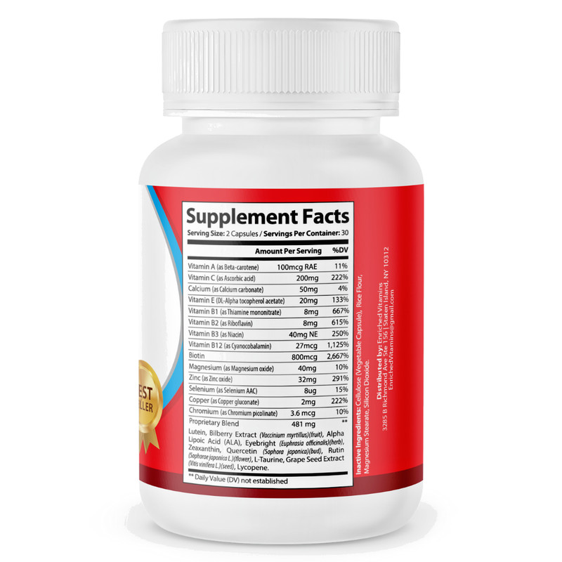 Visiclear RX PRO Eye Supplement Vision Vitamins Including Lutein Zeaxanthin 2Pk gallery