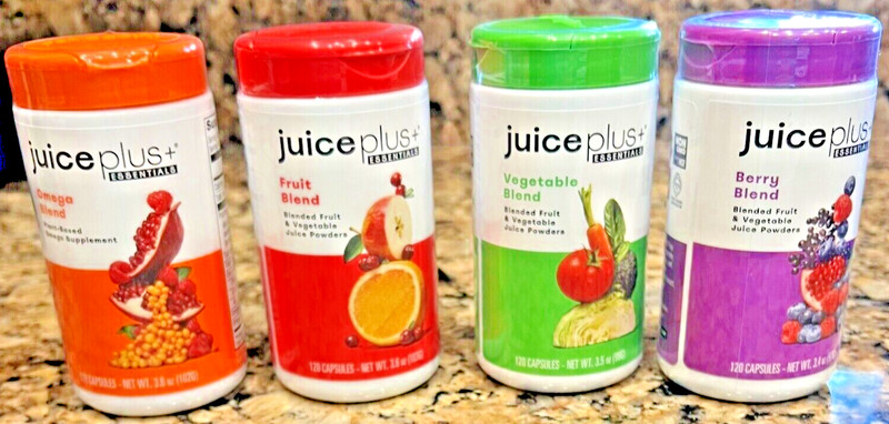 Juice Plus+ ESSENTIALS : OMEGA, FRUIT, VEGETABLE & BERRY (480 Caps) 01/2027!