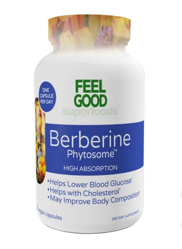 Feel Good Berberine Phytosome High Absorption 120 Capsules EXP 05/2028