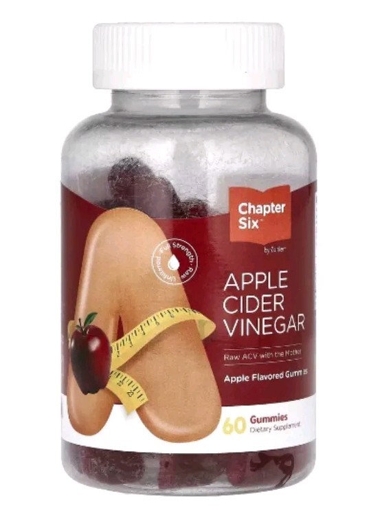 Apple Cider Vinegar, Apple, 60 Gummies. NEW SEALED 216