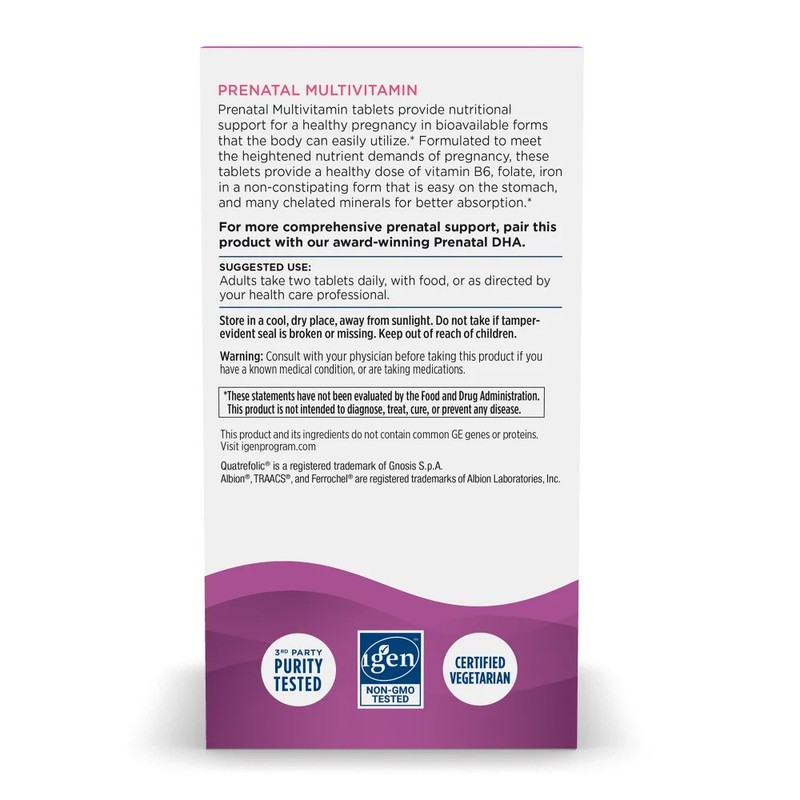 Nordic Naturals Prenatal Multivitamin Tablets - 60 Count gallery