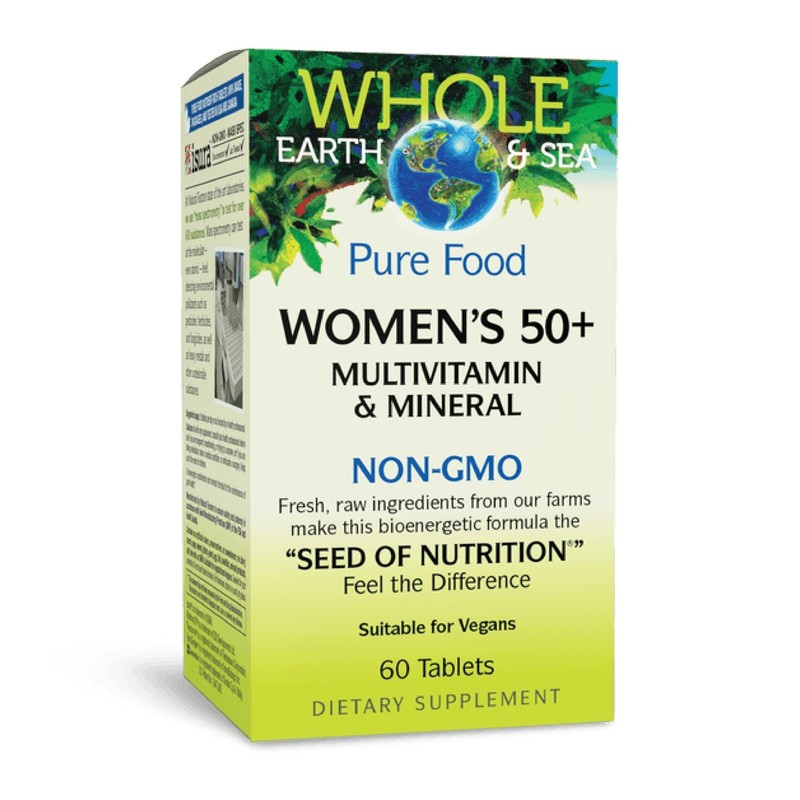 Natural Factors Whole Earth & Sea Women’s 50+ Multivitamin & Mineral Daily