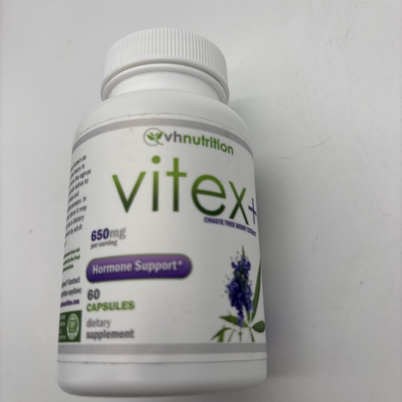 Vitex Chasteberry Capsules, Hormone Support, 60 Capsules 650mg, Exp 9/27 Sealed
