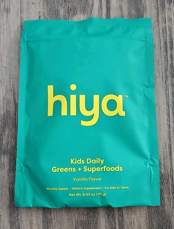 Hiya Health Kid’s Daily Greens + Superfoods , Vanilla Flavor ( 171 G)