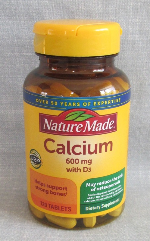 NATURE MADE CALCIUM WITH VITAMIN D3 BONE SUPPORT 600 MG 120 TABLETS EXP 7/28