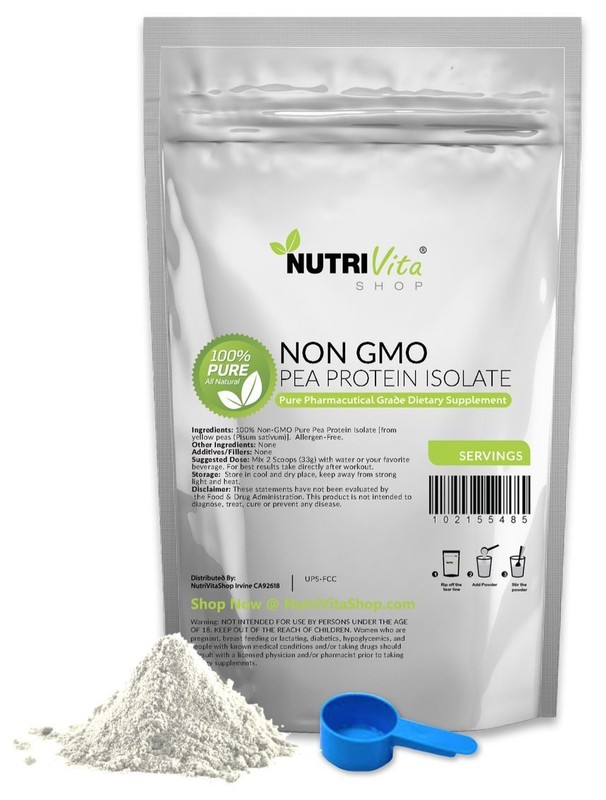 2X 3lb (6lb) 100% PEA PROTEIN PRO ISOLATE NON-GMO HIGH PROTEIN VEGAN USP GRADE