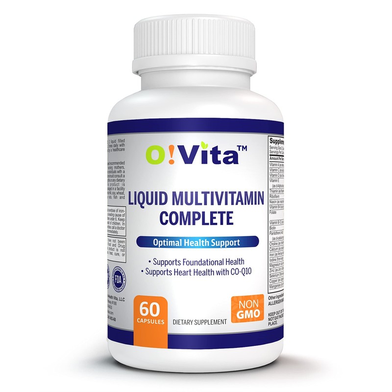 Liquid Multivitamin with 42 Fruits & Vegetables for Easy Absorption – 60 Caps