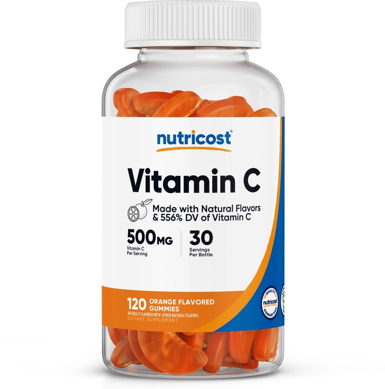 Nutricost Vitamin C Gummies (500mg) 120 Gummies – Made With Natural Flavors