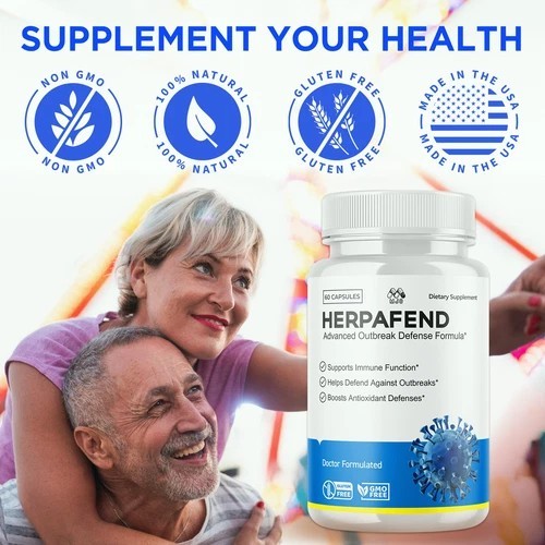 (3 Pack) Herpafend Advanced Formula Skin Health, Herpa Fend Pills (60 Capsules) gallery