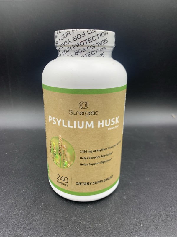 Psyllium Husk Capsules 725mg Per Capsule Fiber 240 Capsules EXP 5/2027