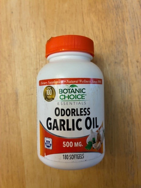 Botanic Choice Odorless Garlic Oil 500mg 180 Softgels